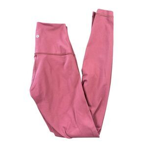 Lululemon High Rise Leggings Athletic Yoga Pants Pink Size S (6)